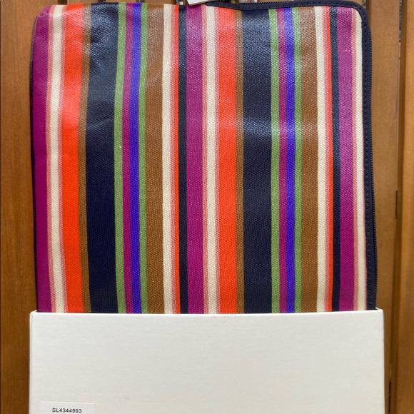 Striped leather Fossil iPad Case NWT - Picture 2 of 9